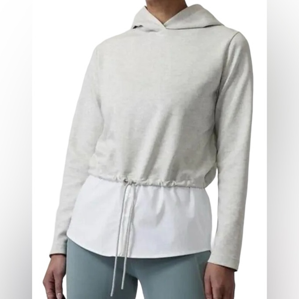 Athleta Women’s Long Sleeve Heather Grey Gallery Hoodie M